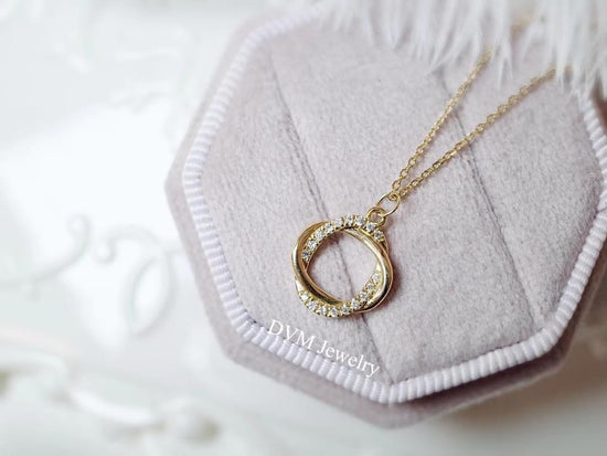 需訂製-18K GOLD DIAMOND NECKLACE | Dnw0021