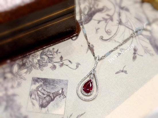 需訂製-18K GOLD RUBY PENDANT  | Gpru0005