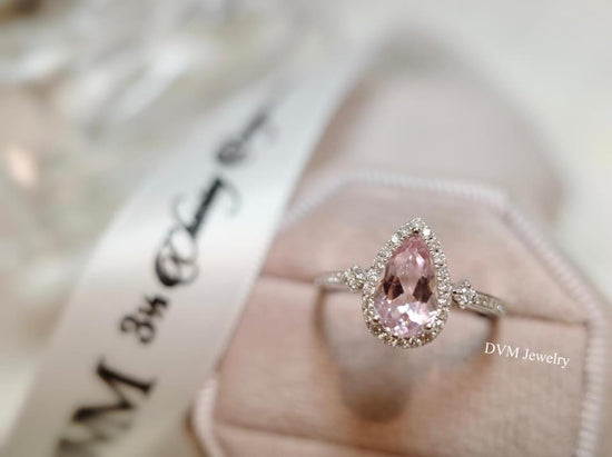 需訂製-18K GOLD MORGANITE RING | Grm0001