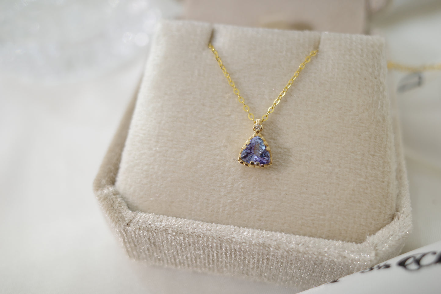 需訂製-18K GOLD TANZANITE NECKLACE | Gnta0003