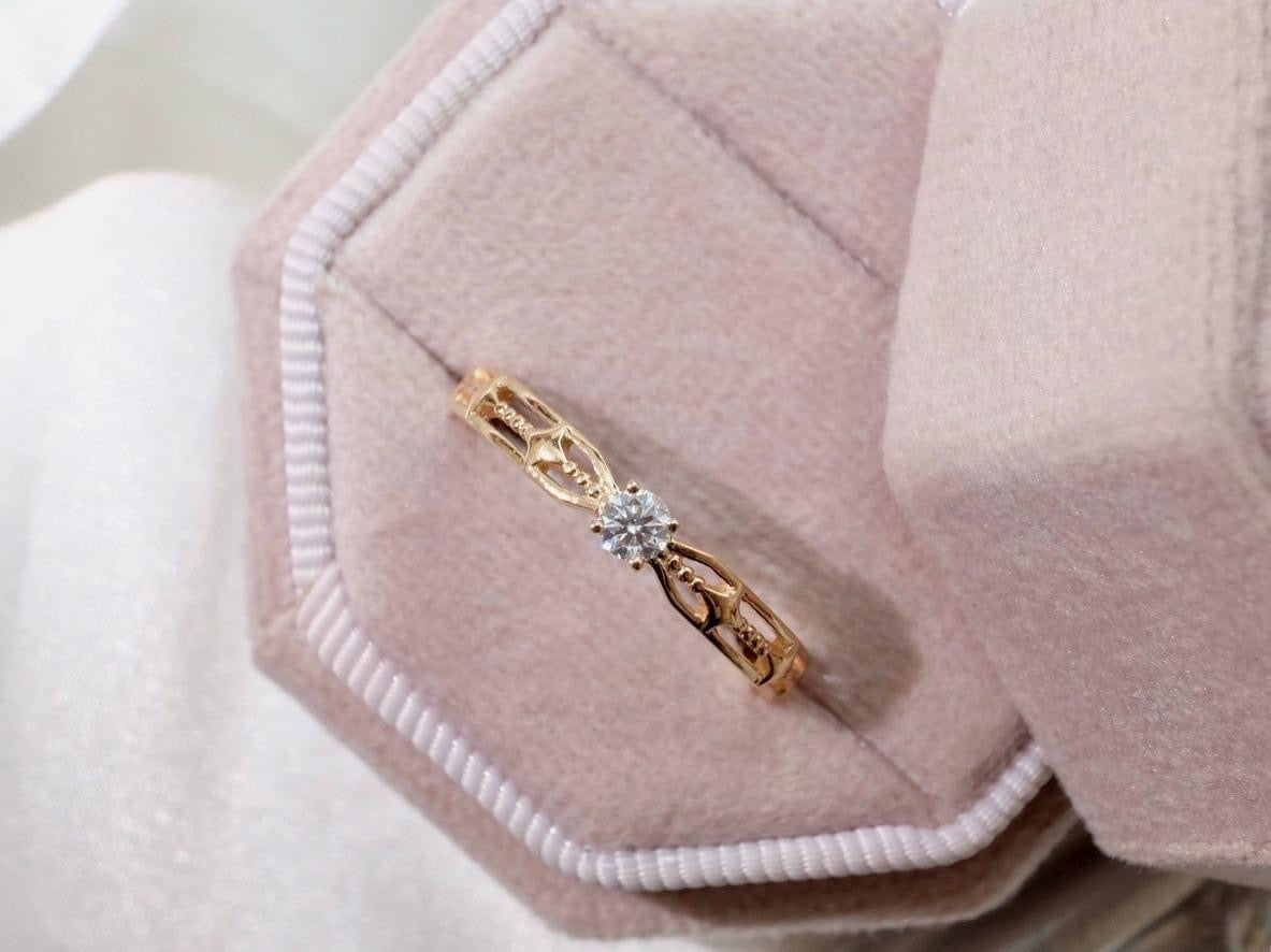 需訂製-18K GOLD DIAMOND RING | Drw0084