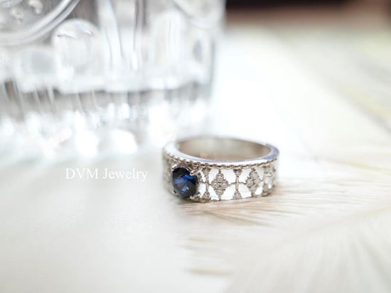 需訂製-18K GOLD SAPPHIRE RING | Grs0013