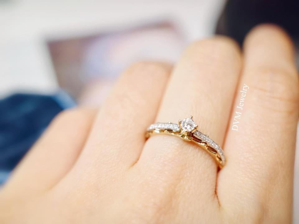 需訂製-18K GOLD DIAMOND RING | Drw0076