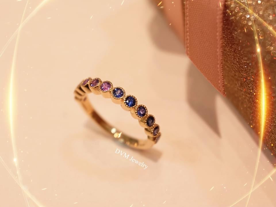 需訂製-18K GOLD PURPLE SAPPHIRE RING  | Grr0014