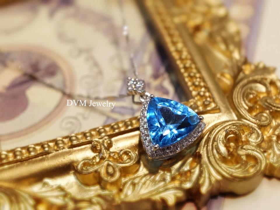 需訂製-18K GOLD TOPAZ PENDANT | Gptp0001