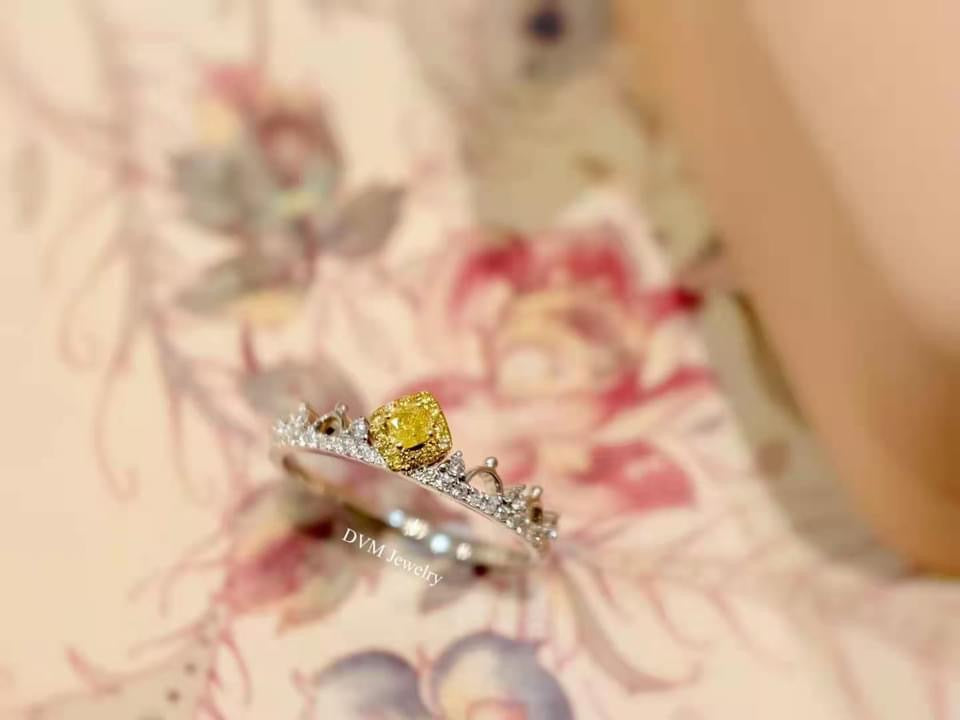 需訂製-18K GOLD YELLOW DIAMOND RING Dry0008