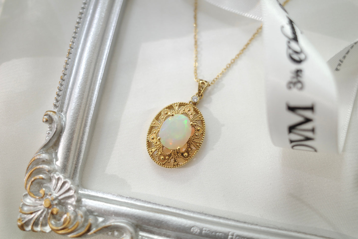 需訂製-18K GOLD OPAL PENDANT | Gpo0002