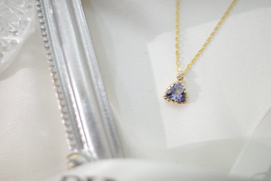 需訂製-18K GOLD TANZANITE NECKLACE | Gnta0003