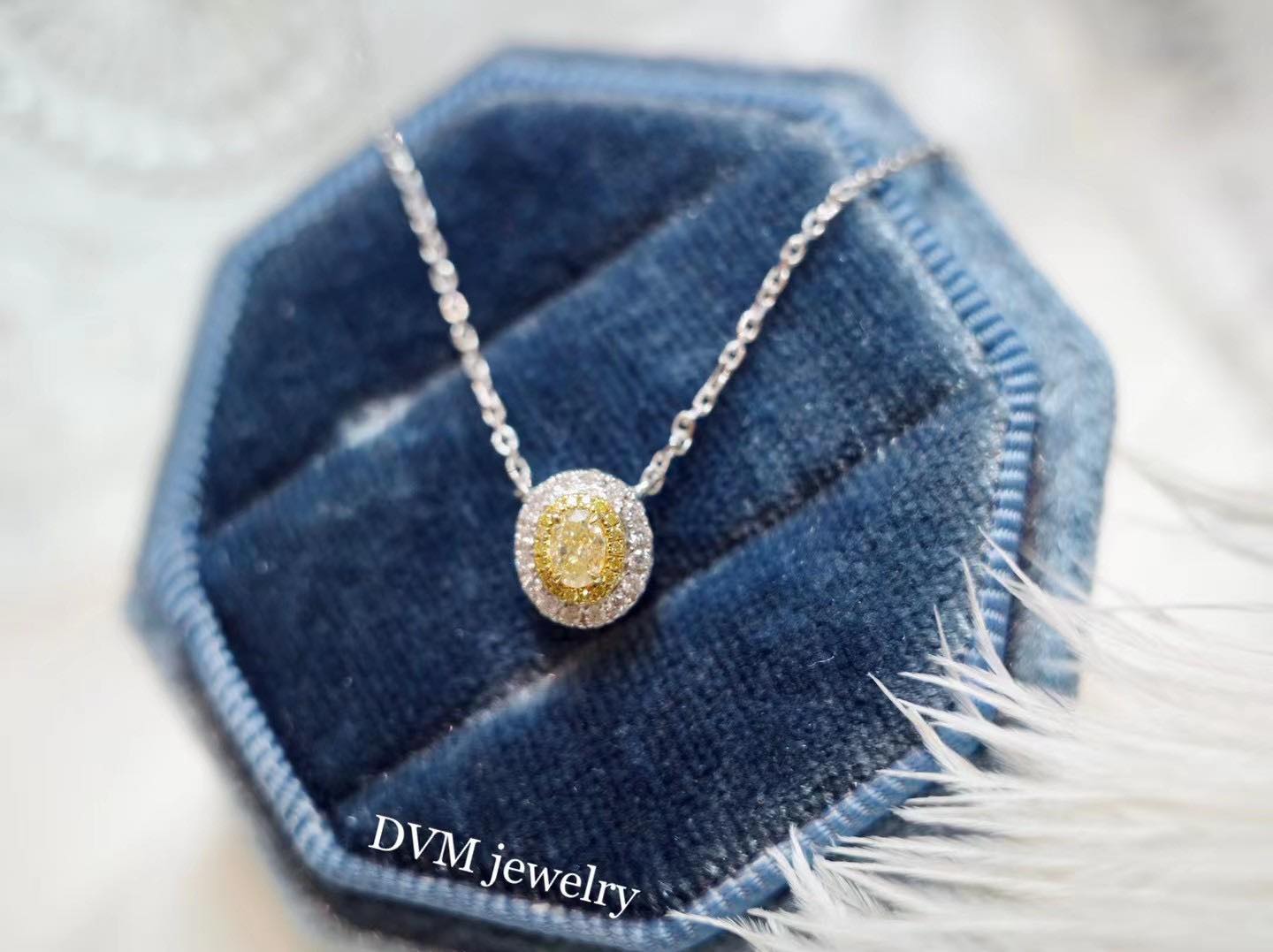 18K GOLD YELLOW DIAMOND NECKLACE | Dny0004