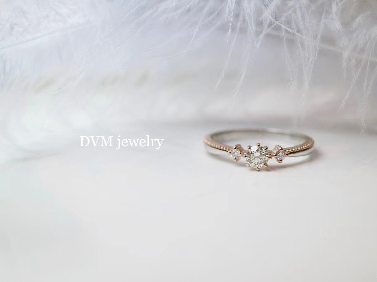 需訂製-18K GOLD DIAMOND RING | Drw0044