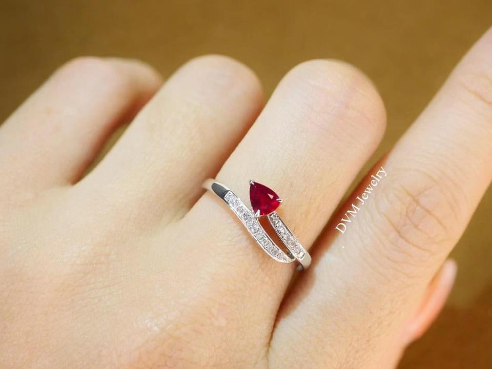 需訂製-18K GOLD RUBY RING