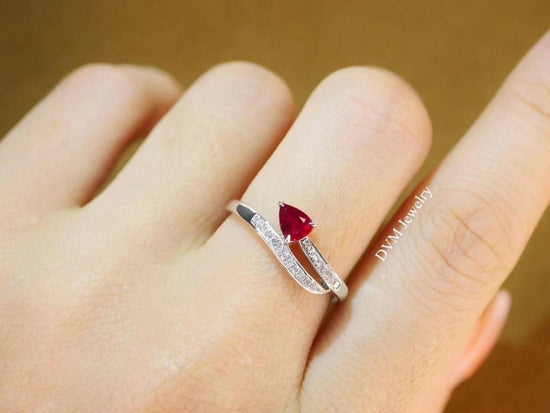 需訂製-18K GOLD RUBY RING