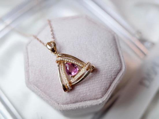 需訂製-18K GOLD TOURMALINE PENDANT | Gpto0009