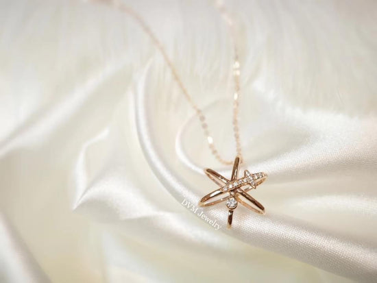 需訂製-18K GOLD DIAMOND NECKLACE | Dnw0014