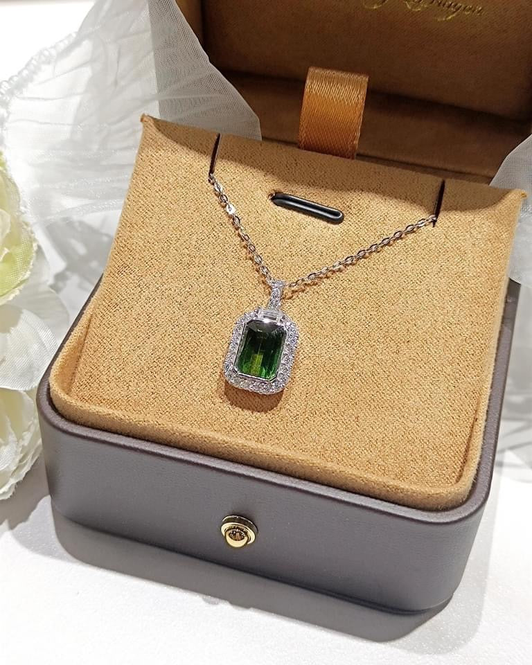 需訂製-18K GOLD TOURMALINE PENDANT | Gpto0008