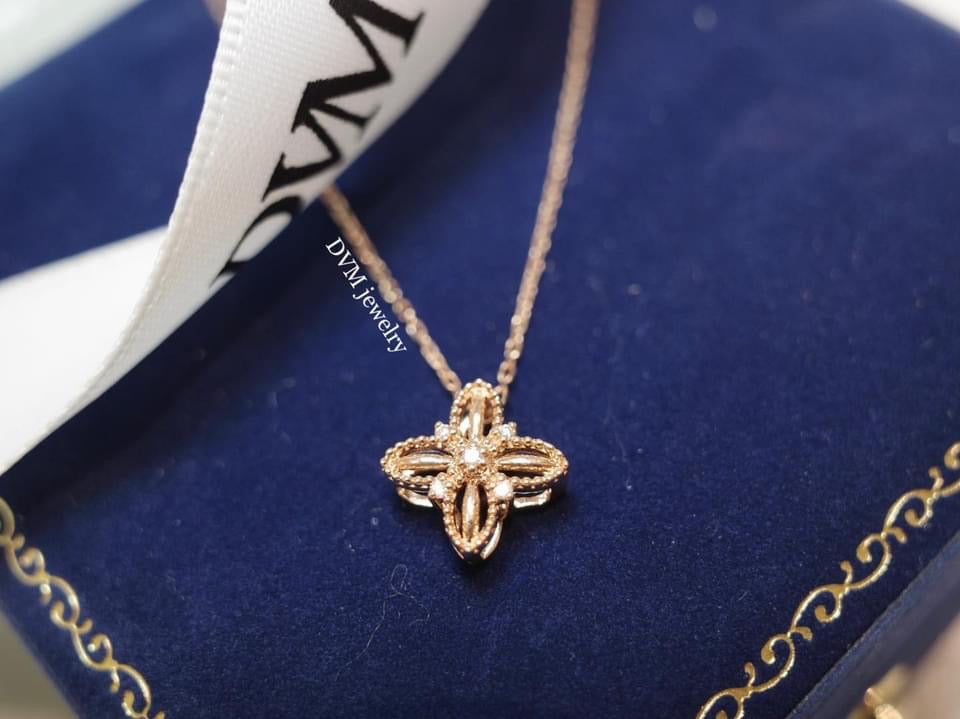 需訂製-18K GOLD DIAMOND NECKLACE | Dnw0012