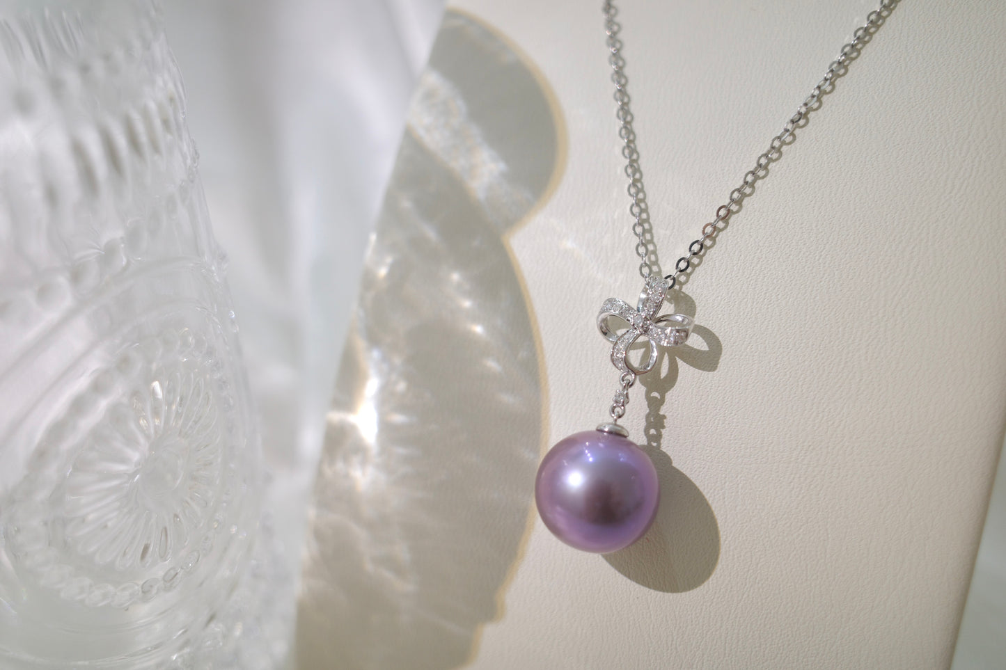 需訂製-18K GOLD PURPLE EDISON PEARL PENDANT | Pb0004
