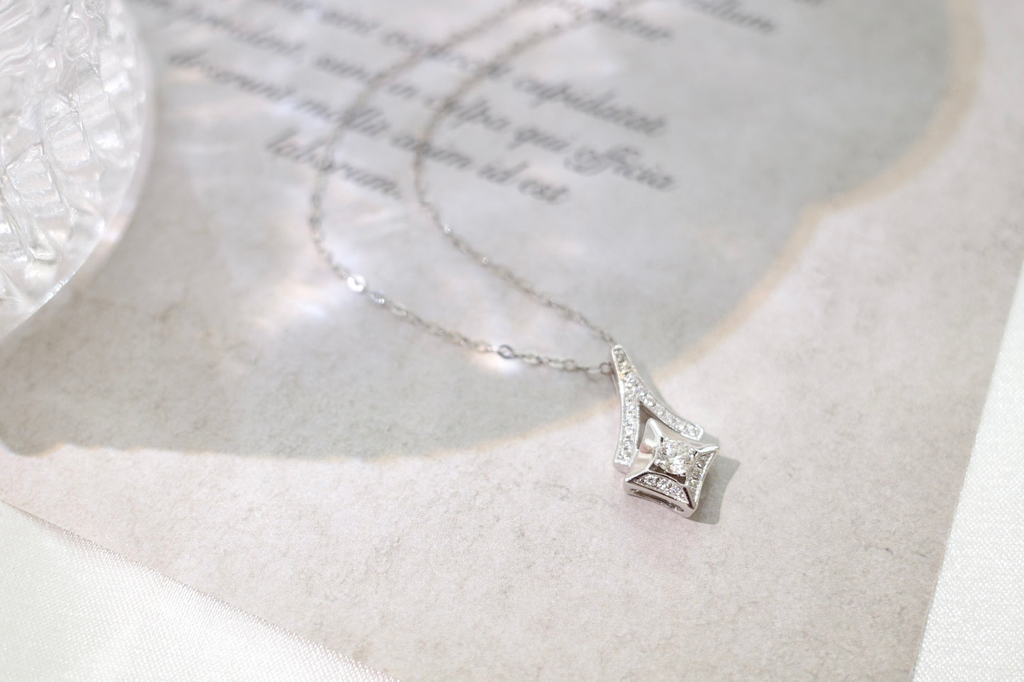 需訂製-18K GOLD DIAMOND NECKLACE | Dnw0031