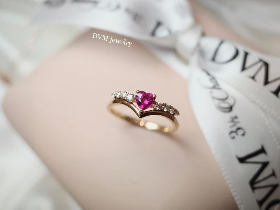 需訂製/18K GOLD PINK RUBY RING | Grru0011