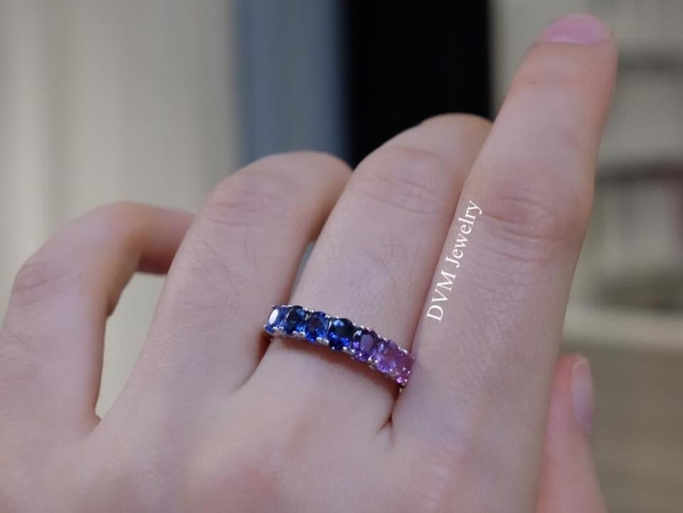 需訂製-18K GOLD PURPLE SAPPHIRE RING  | Grr0012