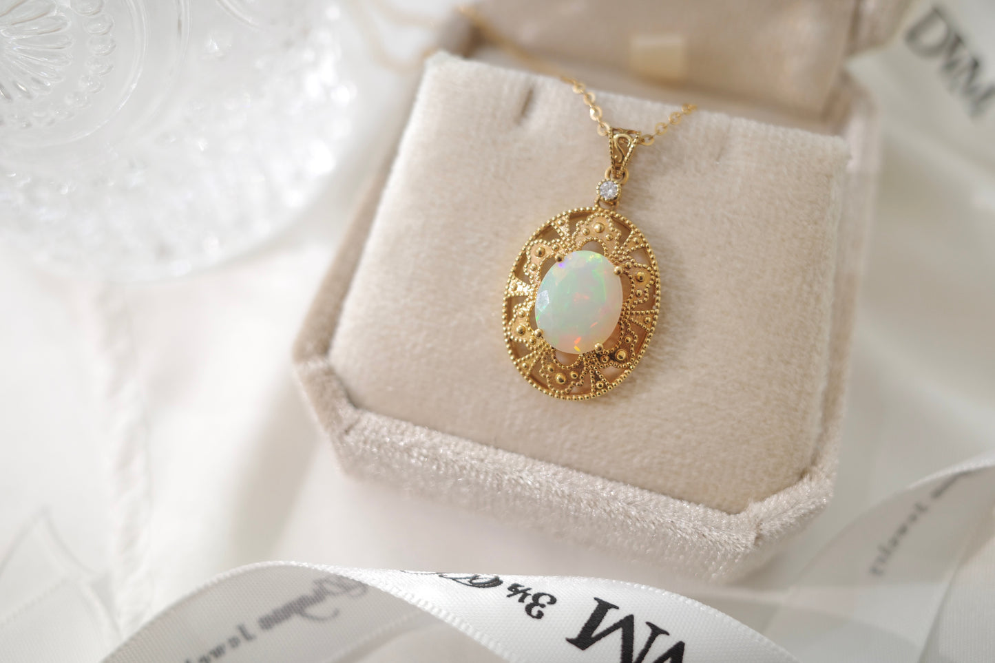 需訂製-18K GOLD OPAL PENDANT | Gpo0002