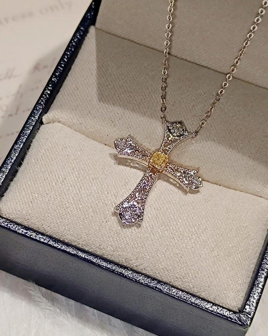 需訂製-18K GOLD YELLOW DIAMOND NECKLACE | Dny0006