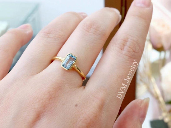 需訂製-18K GOLD AQUAMARINE RING | Gra0007