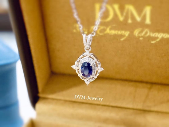 需訂製-18K GOLD SAPPHIRE PENDANT | Gps0014