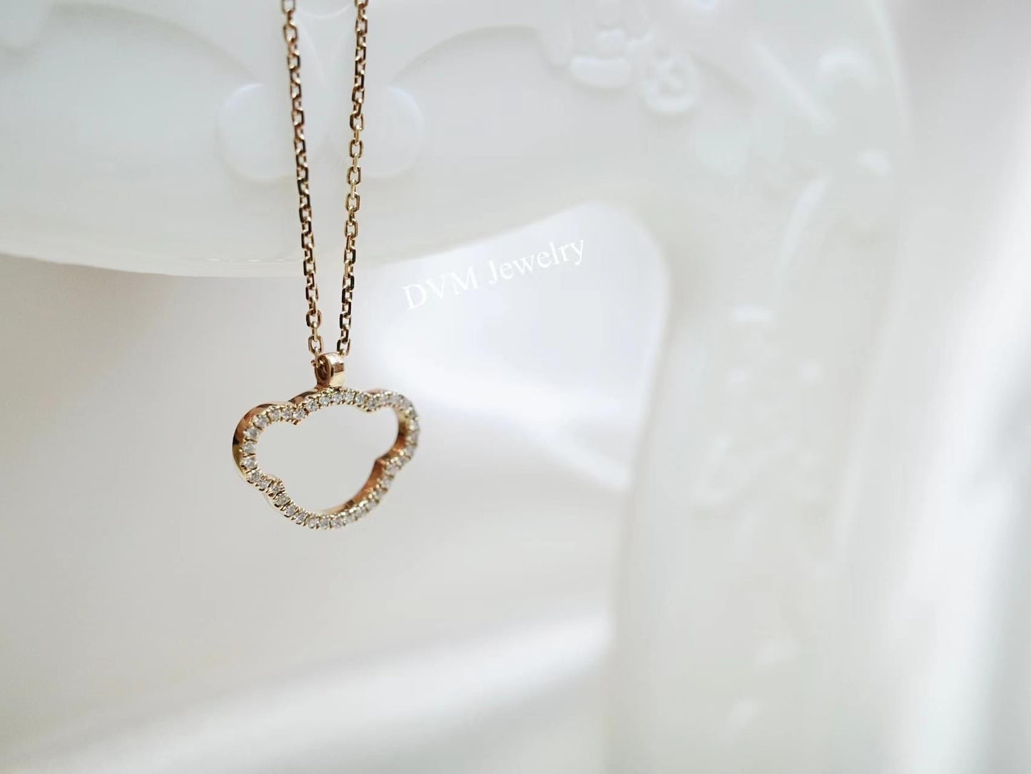18K GOLD DIAMOND NECKLACE | Dnw0022