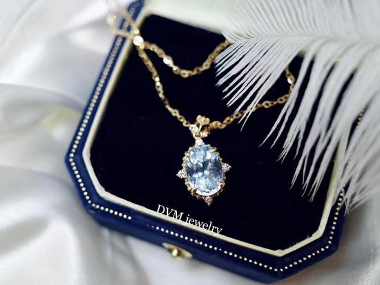 需訂製-18K GOLD AQUAMARINE PENDANT | Gpa0006