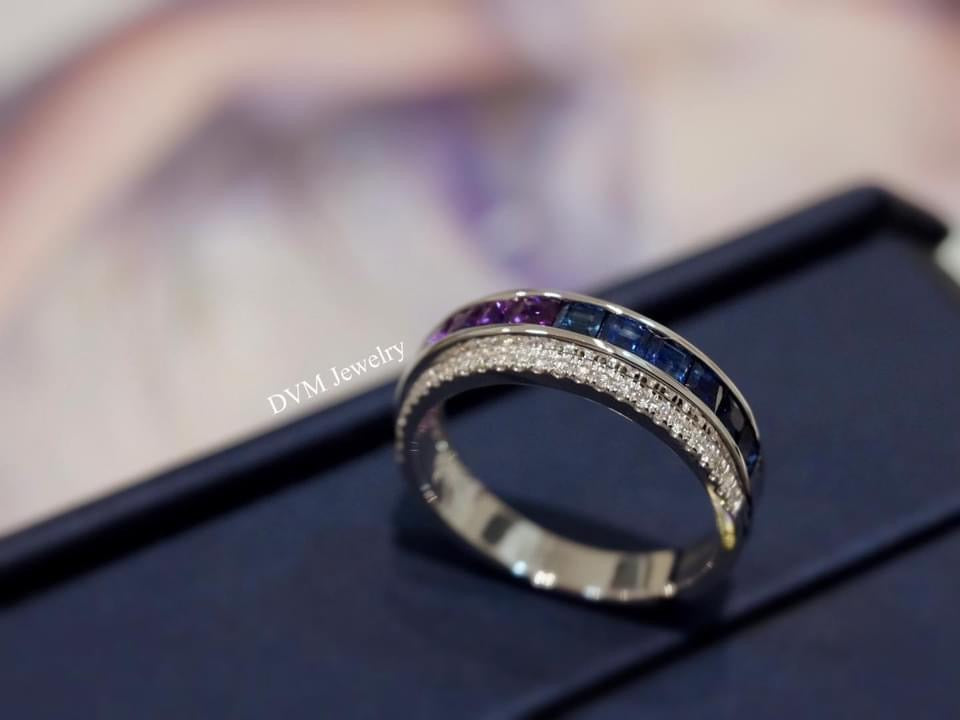 需訂製-18K GOLD PURPLE SAPPHIRE RING | Grr0010