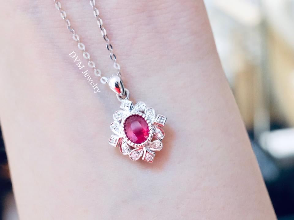 需訂製-18K GOLD RUBY PENDANT  | Gpru0006