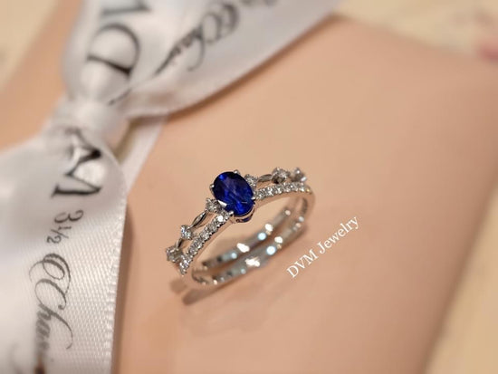 需訂製-18K GOLD SAPPHIRE DIAMOND RING | Grs0027